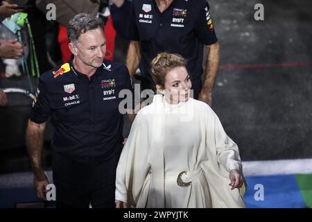 HORNER Christian (gbr), Teamchef von Red Bull Racing, Porträt Geri Halliwell, Porträt während des Formel 1 STC Saudi Arabian Grand Prix 2024, 2. Runde der Formel-1-Weltmeisterschaft 2024 vom 7. Bis 9. März 2024 auf dem Jeddah Corniche Circuit in Jeddah, Saudi Arabien Stockfoto