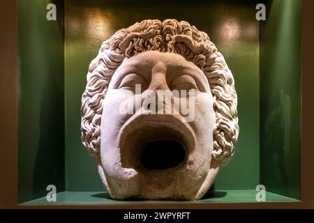 Detail des Innenraums des Museums an der archäologischen Stätte Karthago auf Byrsa, auf dem Byrsa Hügel, im Herzen des Gouvernements Tunis Stockfoto