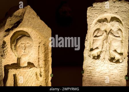 Detail des Innenraums des Museums an der archäologischen Stätte Karthago auf Byrsa, auf dem Byrsa Hügel, im Herzen des Gouvernements Tunis Stockfoto