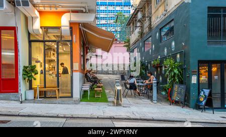 Tai Ping Shan Café in Hongkong Stockfoto