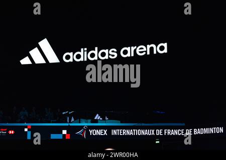 Paris, Frankreich. März 2024. Illustration während der Yonex French Open 2024, Internationaux de France de Badminton, HSBC BWF World Tour Super 750 am 8. März 2024 in der Adidas Arena in Paris, Frankreich - Foto Alexandre Martins/DPPI Credit: DPPI Media/Alamy Live News Stockfoto