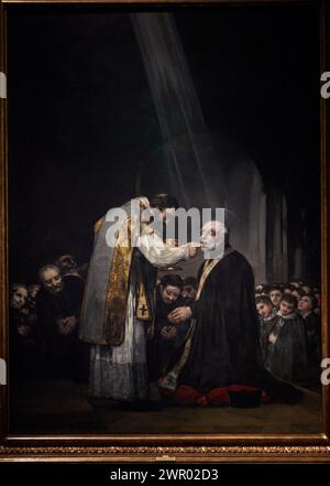 "Die letzte Kommunion von San José de Calasanz", 1819, Francisco de Goya y Lucientes, Prado Museum, Madrid, Spanien, Europa Stockfoto