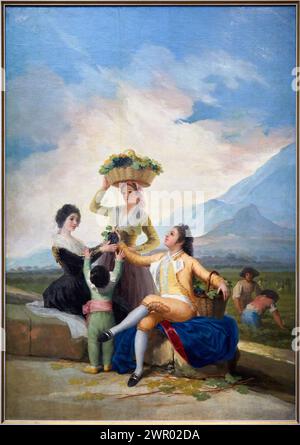 'Die Traubenernte oder der Herbst', 1786, Francisco de Goya y Lucientes, Prado Museum, Madrid, Spanien, Europa Stockfoto