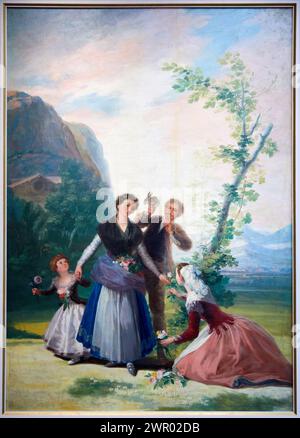 'Die Blumenmädchen oder Frühling', 1786, Francisco de Goya y Lucientes, Prado Museum, Madrid, Spanien, Europa Stockfoto