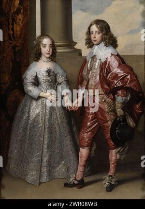 Wilhelm II., Prinz von Orange, und seine Braut Mary Stuart 1641 Anthony van Dyck (NL) Stockfoto