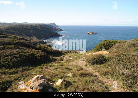 Die Nurra-Küste zwischen Rena Maiore und Monte Rugginosu Stockfoto