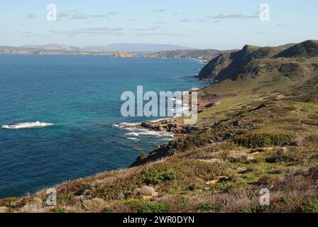 Die Nurra-Küste zwischen Rena Maiore und Monte Rugginosu Stockfoto
