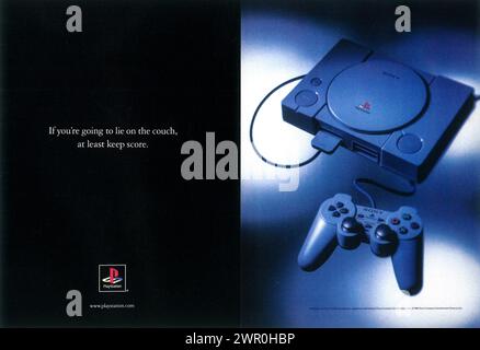 1998 Sony Playstation -Werbespot Stockfoto
