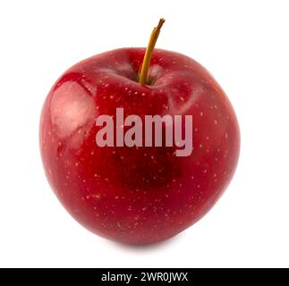 Roter Apfel isoliert auf weißem Hintergrund. Mit Beschneidungspfad. Stockfoto