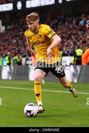 Wolverhampton, England, 9. März 2024. Tommy Doyle von Wolverhampton Wanderers in Aktion während des Premier League-Spiels in Molineux, Wolverhampton. Der Bildnachweis sollte lauten: Cameron Smith / Sportimage Stockfoto