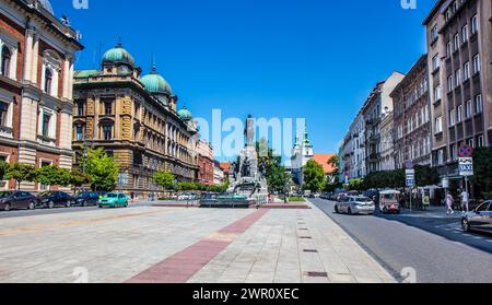 8. juli 2023: Krakau, Polen: Grunwald-Denkmal auf dem Matejko-Platz in der Krakauer Altstadt Stockfoto