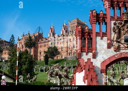 Seminario Pontificio della Cantabria, Comillas, Spanien Stockfoto