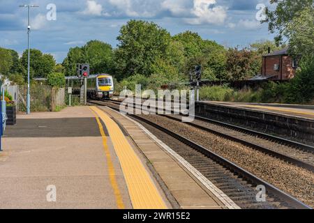 Dieselbetriebene Eisenbahnlinie Personenbeförderungsstrecke england vereinigtes königreich Stockfoto