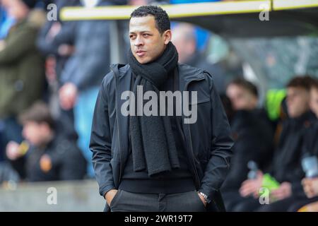 Rumpf, Großbritannien. März 2024. Hull City Manager Liam Rosenior beim Hull City AFC gegen Leicester City FC SKY Bet EFL Championship Match im MKM Stadium, Hull, England, Großbritannien am 9. März 2024 Credit: Every Second Media/Alamy Live News Stockfoto