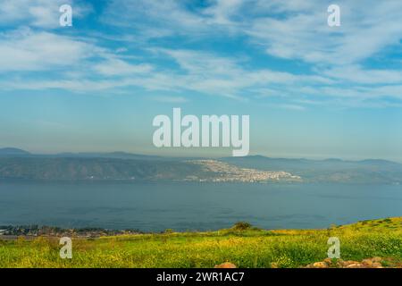 Tiberias israelische Stadt am Westufer des Galiläischen Meeres. Stockfoto