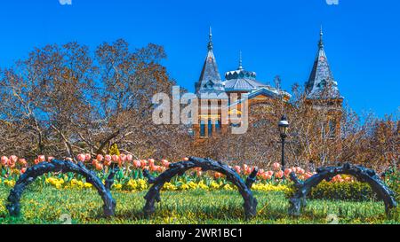 Smithsonian Gardens im Frühjahr. Stockfoto