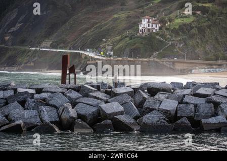 Mutriku, Pais Vasco, Spanien Stockfoto