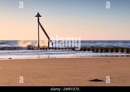 Frinton on Sea Sunrise Stockfoto