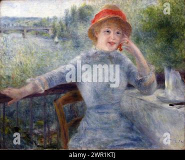 Porträt von Alphonsine Fournaise, 1879, Musée d'Orsay, Paris, Frankreich Pierre-Auguste Renoir Stockfoto