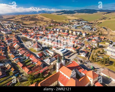 Panoramablick auf die Podolinec in der Slowakei, Europa Stockfoto