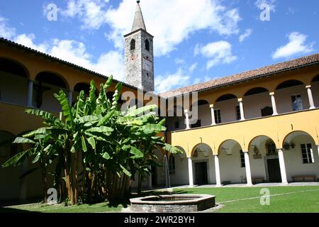 Collegio Papio in Ascona am Lago Maggiore im Tessin | das Collegio Papio in Ascona Stockfoto