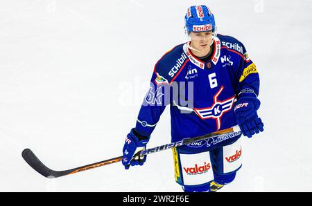 #6 Matthew Kellenberger, Verteidiger EHC Kloten. (Kloten, Schweiz, 30.09.2023) Stockfoto