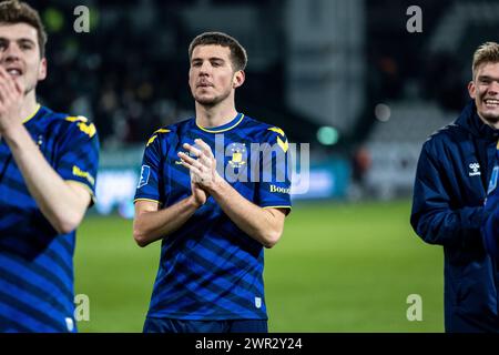 Viborg, Dänemark. März 2024. Jordi Vanlerberghe von Broendby, WENN er nach dem 3F Superliga-Spiel zwischen Viborg FF und Broendby IF in der Energy Viborg Arena in Viborg gesehen wurde. (Foto: Gonzales Photo/Alamy Live News Stockfoto