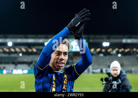 Viborg, Dänemark. März 2024. Noah Nartey von Broendby, WENN er nach dem 3F Superliga-Spiel zwischen Viborg FF und Broendby IF in der Energy Viborg Arena in Viborg gesehen wurde. (Foto: Gonzales Photo/Alamy Live News Stockfoto