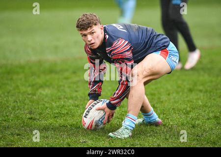 Featherstone, Großbritannien. März 2024. Harvey Smith von Wakefield Trinity. Rugby League Betfred Challenge Cup, Featherstone Rovers vs Wakefield Trinity im Millennium Stadium, Featherstone, UK Credit: Dean Williams/Alamy Live News Stockfoto
