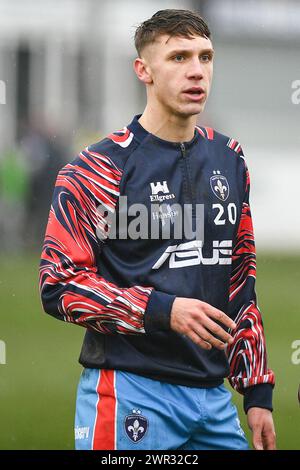 Featherstone, Großbritannien. März 2024. Wakefield Trinity's Noah Booth. Rugby League Betfred Challenge Cup, Featherstone Rovers vs Wakefield Trinity im Millennium Stadium, Featherstone, UK Credit: Dean Williams/Alamy Live News Stockfoto