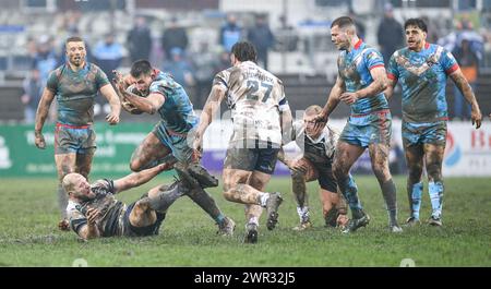 Featherstone, Großbritannien. März 2024. Oliver Pratt von Wakefield Trinity. Rugby League Betfred Challenge Cup, Featherstone Rovers vs Wakefield Trinity im Millennium Stadium, Featherstone, UK Credit: Dean Williams/Alamy Live News Stockfoto