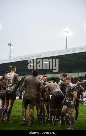 Featherstone, Großbritannien. März 2024. Featherstone Rover. Rugby League Betfred Challenge Cup, Featherstone Rovers vs Wakefield Trinity im Millennium Stadium, Featherstone, UK Credit: Dean Williams/Alamy Live News Stockfoto