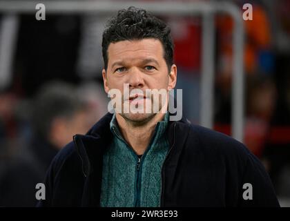 DAZN-TV-Experte Michael Ballack, Portrait, MHPArena, MHP Arena Stuttgart, Baden-Württemberg, Deutschland Stockfoto