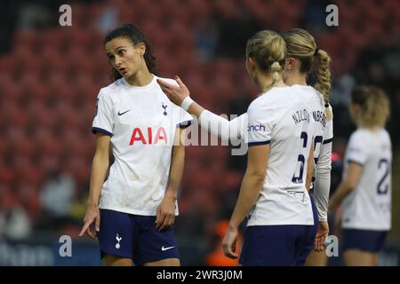 London, Großbritannien. März 2024. London, England, 10. März 2024: Während des Womens FA Cup-Spiels zwischen Tottenham Hotspur und Manchester City an der Brisbane Road in London, England. (Alexander Canillas/SPP) Credit: SPP Sport Press Photo. /Alamy Live News Stockfoto