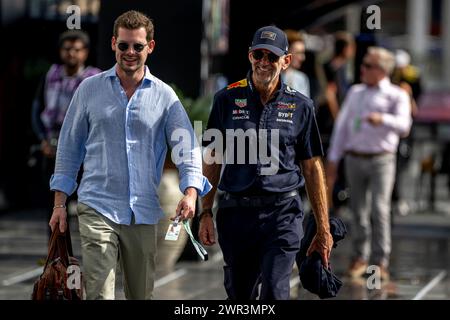 Jeddah, Saudi-Arabien, 10. März 2024, Adrian Newey, Chief Technical Officer des Red Bull Racing Teams, der am Renntag teilnimmt, Runde 02 der Formel-1-Meisterschaft 2024. Quelle: Michael Potts/Alamy Live News Stockfoto