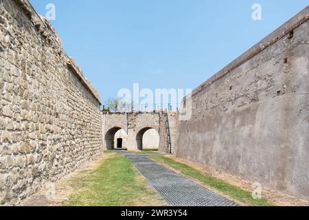 Einrichtungen von Fort San Lorenzo, nach der Restaurierung der Stätte. Stockfoto