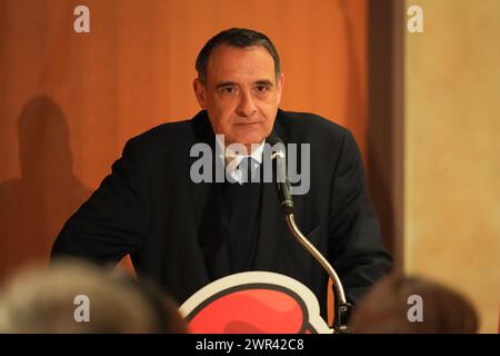Tokio, Japan. März 2024. Philippe Setton Judo : Französische Frauennationalmannschaft das Austauschtreffen mit der japanischen Frauennationalmannschaft in der französischen Botschaft in Tokio. Quelle: AFLO SPORT/Alamy Live News Stockfoto