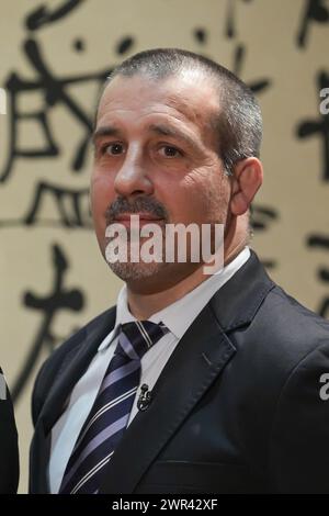 Tokio, Japan. März 2024. Christophe Massina (FRA) Judo : französisches Frauenteam das Austauschtreffen mit der japanischen Frauenteam in der französischen Botschaft in Tokio. Quelle: AFLO SPORT/Alamy Live News Stockfoto