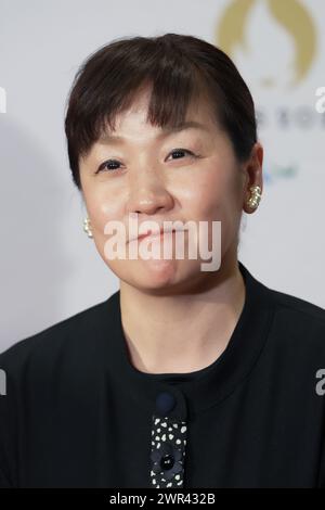 Tokio, Japan. März 2024. Ryoko Tani Judo : französisches Frauenteam das Austauschtreffen mit der japanischen Frauenteam in der französischen Botschaft in Tokio. Quelle: AFLO SPORT/Alamy Live News Stockfoto