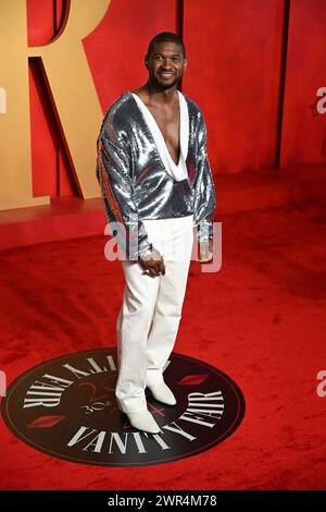 Er besuchte die Vanity Fair Oscar Party im Wallis Annenberg Center for the Performing Arts in Beverly Hills, Los Angeles, Kalifornien. Bilddatum: Sonntag, 10. März 2024. Stockfoto