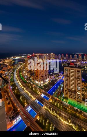 Luftaufnahme von Peral Qatar Porto Arabia Doha Stockfoto