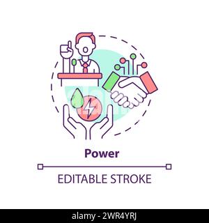 Symbol „Power Multi Color Concept“ Stock Vektor