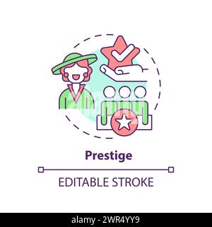 Symbol für mehrfarbiges Prestige-Konzept Stock Vektor