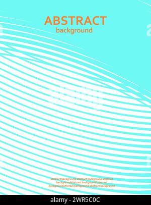 Abstrakter Hintergrund. Blauer Hintergrund und weiße Linien, Kopierraum für Text. Vertikales Banner. Element mit dynamischem Effekt gestreifte Figur. Moderne Oberfläche. Cover- oder Druckdesign. Digitale Vektor-Illustration Stock Vektor