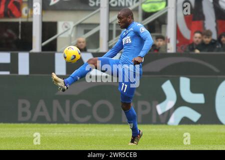 Mailand, Italien. März 2024. Mailand - Italien - 10. März 2024 - Mailand vs Empoli Serie A - gyasi empoli Credit: Kines Milano/Alamy Live News Stockfoto