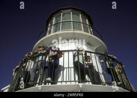 Leuchtturm am Point Reyes National Seashore in der Nähe von San Francisco, Kalifornien. Stockfoto