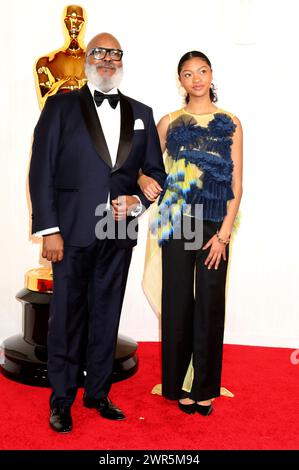David Alan Grier mit Tochter Luisa Danbi Grier-Kim bei der Oscar Verleihung 2024 / 96. Annual Academy Awards im Dolby Theatre. Los Angeles, 10.03.2024 Stockfoto