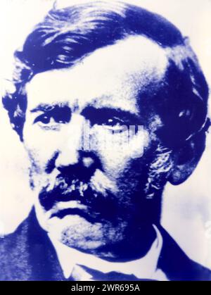 Ein Porträt von Dr. David Livingstone, dem schottischen protestanten und Entdecker, Nationalmuseum, dar es Salaam, Tansania Stockfoto