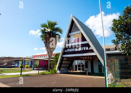 Flughafen Nuku Hiva, Marquesa-Inseln, Französisch-Polynesien Stockfoto