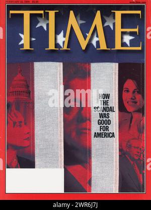 Vintage 'Time' Magazin 22. Februar 1999 Ausgabe Cover, USA Stockfoto